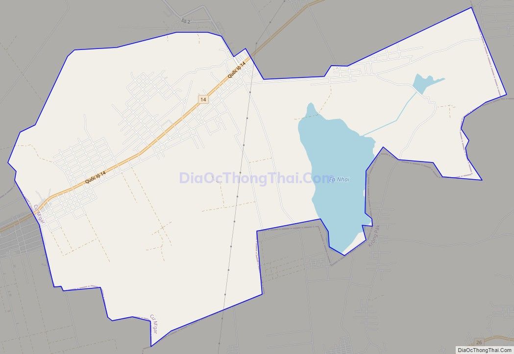 Bản đồ giao thông xã Cuor Đăng, huyện Cư M'gar