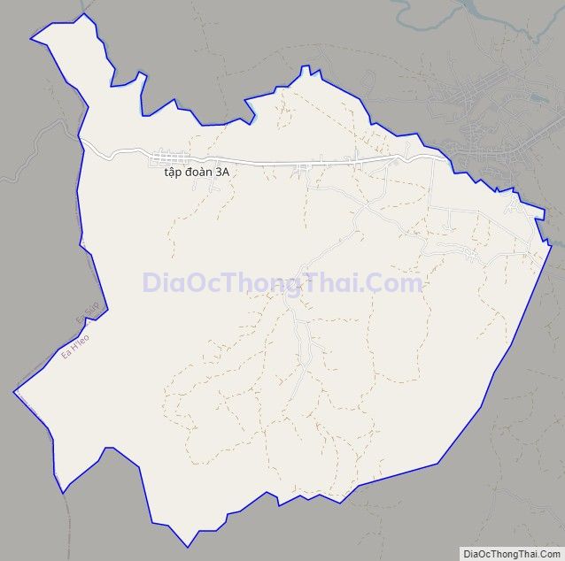 Bản đồ giao thông xã Cư A Mung, huyện Ea H'leo