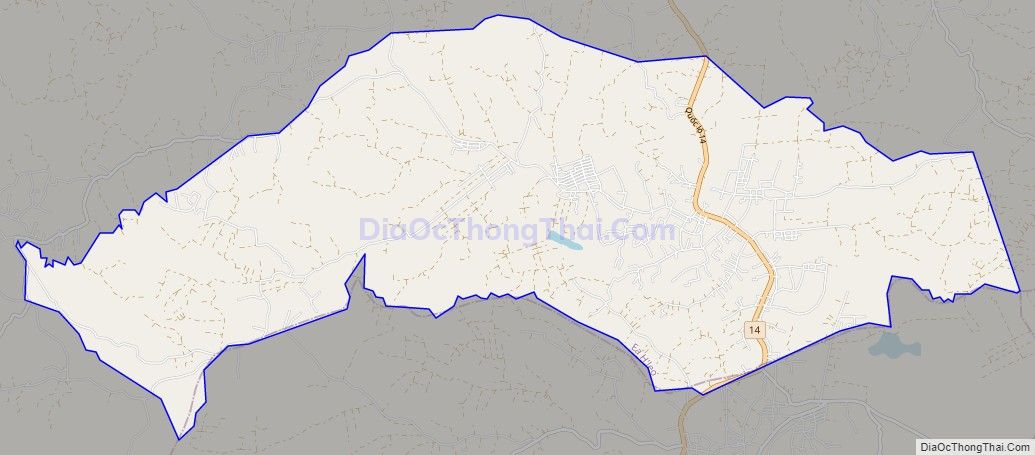 Bản đồ giao thông xã Ea Nam, huyện Ea H'leo