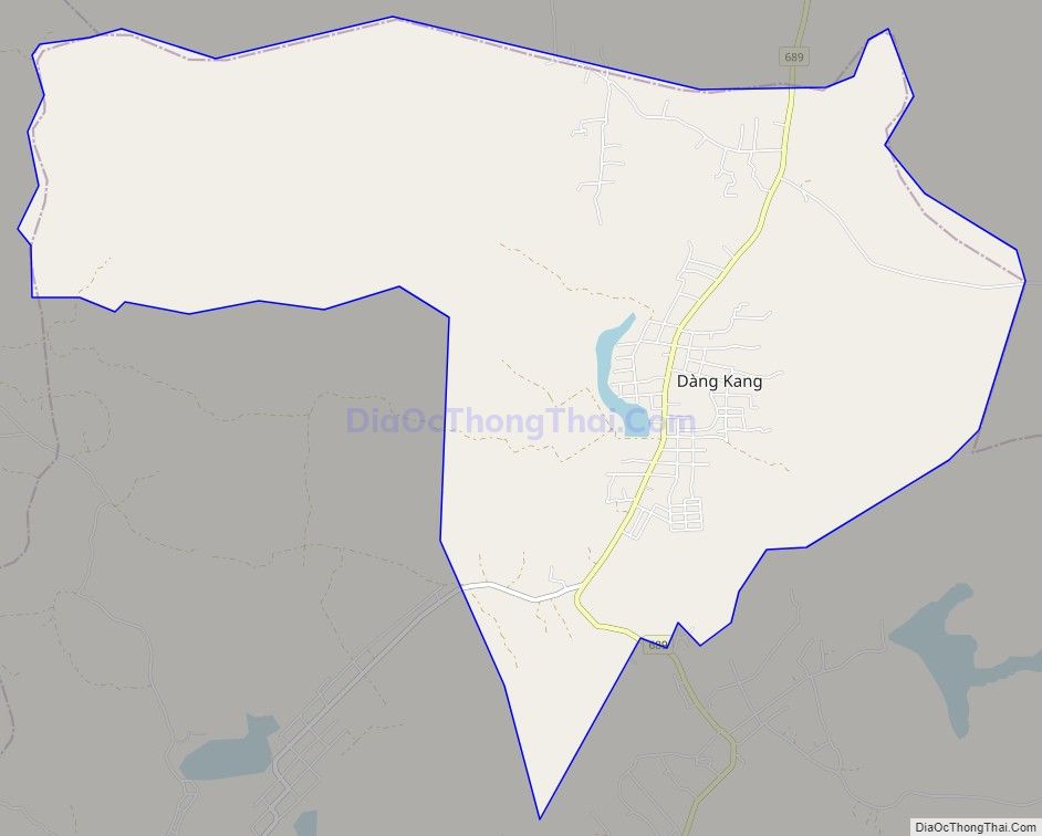 Bản đồ giao thông xã Dang Kang, huyện Krông Bông