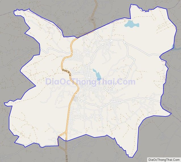 Bản đồ giao thông xã Cư Né, huyện Krông Búk
