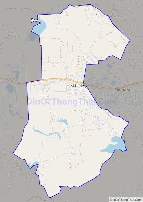 Bản đồ giao thông xã Ea Yông, huyện Krông Pắk