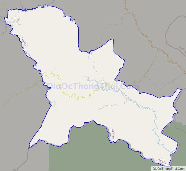 Bản đồ giao thông xã Cư San, huyện M'Drắk
