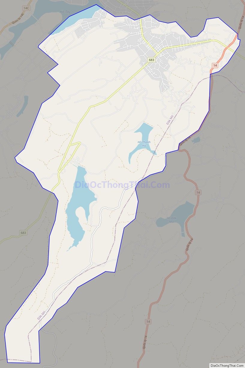 Bản đồ giao thông xã Đức Minh, huyện Đắk Mil
