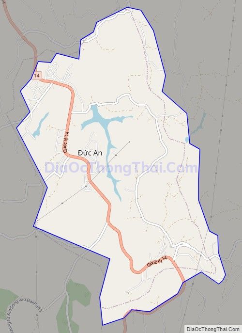 Bản đồ giao thông Thị trấn Đức An, huyện Đắk Song