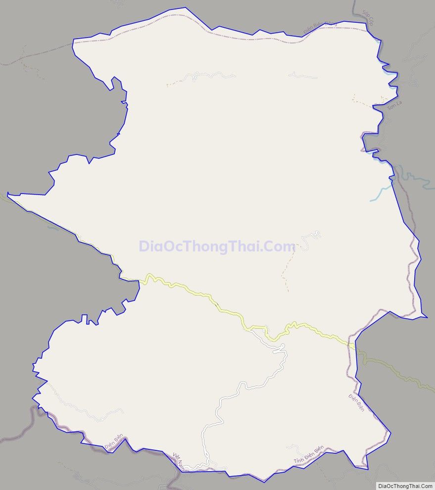 Bản đồ giao thông xã Mường Lói, huyện Điện Biên