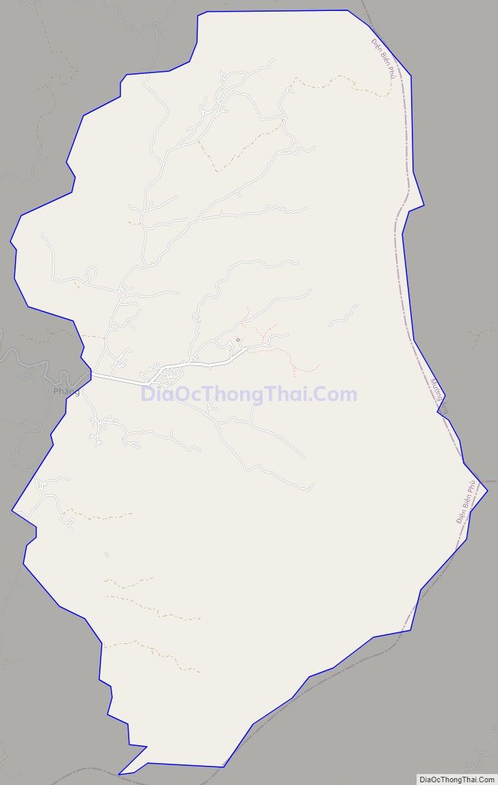 Bản đồ giao thông xã Mường Phăng (cũ), huyện Điện Biên
