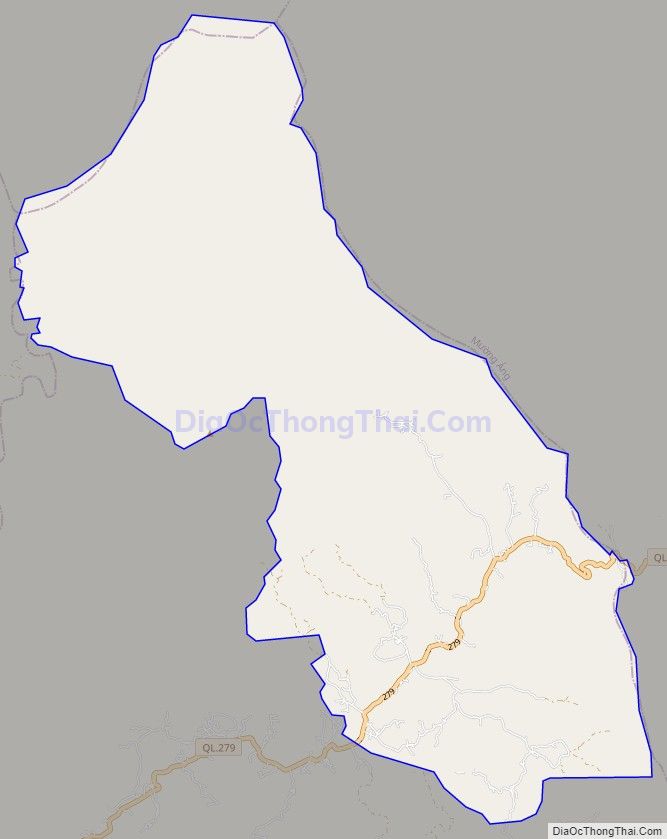 Bản đồ giao thông xã Nà Tấu, thành phố Điện Biên Phủ