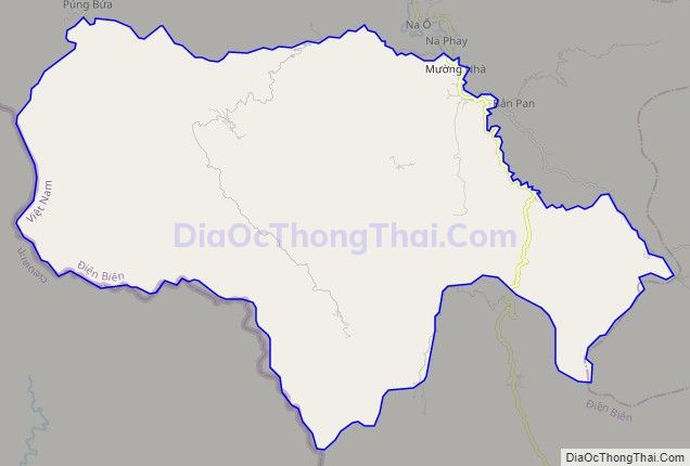 Bản đồ giao thông xã Na Tông, huyện Điện Biên
