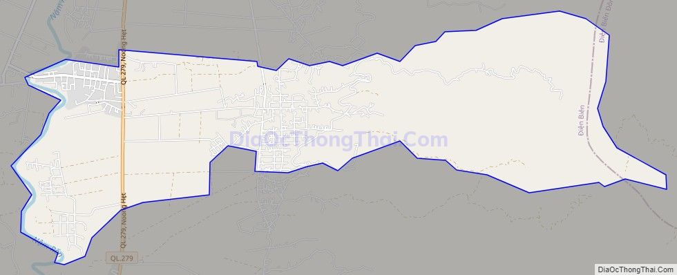 Bản đồ giao thông xã Noọng Hẹt, huyện Điện Biên