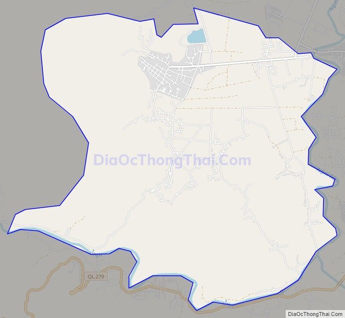 Bản đồ giao thông xã Noong Luống, huyện Điện Biên
