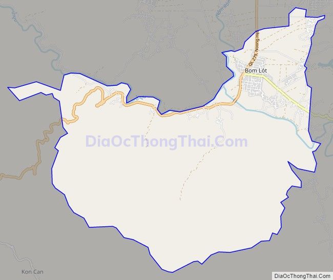 Bản đồ giao thông xã Pom Lót, huyện Điện Biên