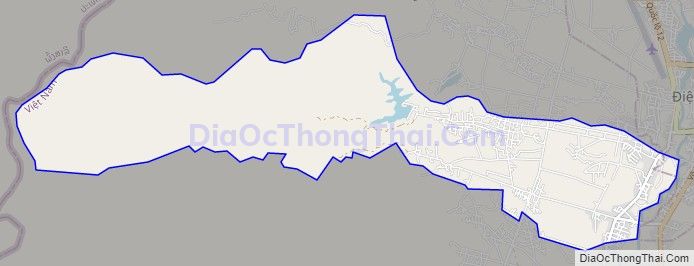 Bản đồ giao thông xã Thanh Hưng, huyện Điện Biên