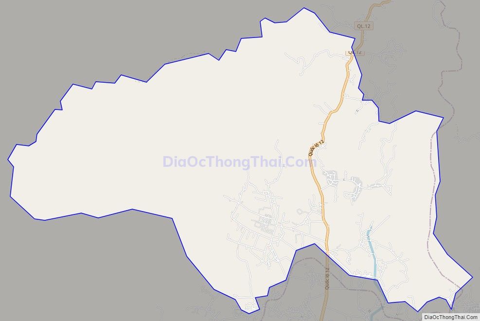 Bản đồ giao thông xã Thanh Nưa, huyện Điện Biên