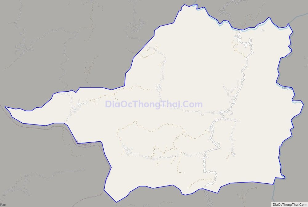 Bản đồ giao thông xã Phình Giàng, huyện Điện Biên Đông