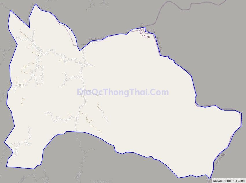 Bản đồ giao thông xã Xa Dung, huyện Điện Biên Đông