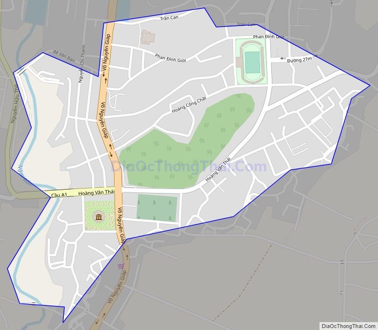 Bản đồ giao thông phường Mường Thanh, thành phố Điện Biên Phủ