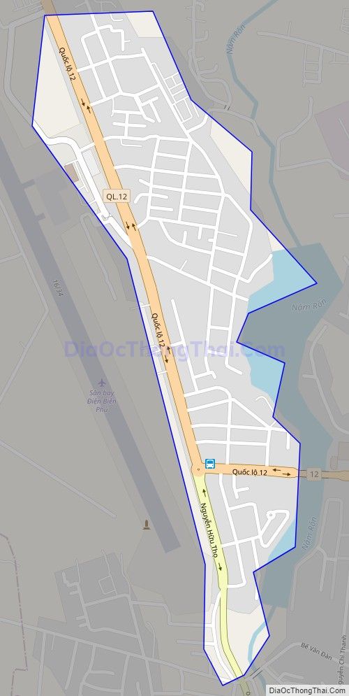 Bản đồ giao thông phường Thanh Bình, thành phố Điện Biên Phủ