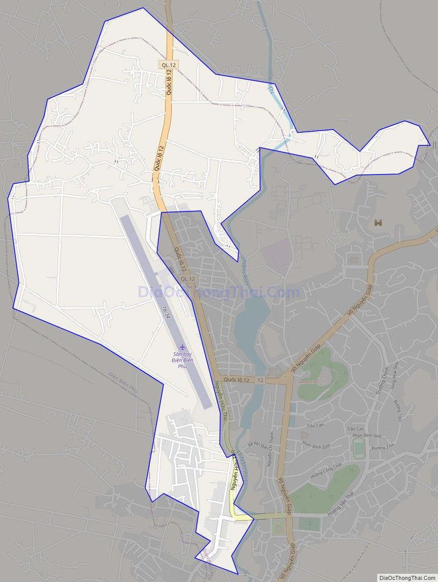 Bản đồ giao thông phường Thanh Trường, thành phố Điện Biên Phủ