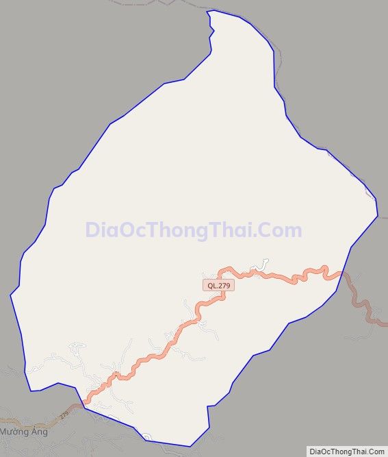 Bản đồ giao thông xã Ẳng Tở, huyện Mường Ảng