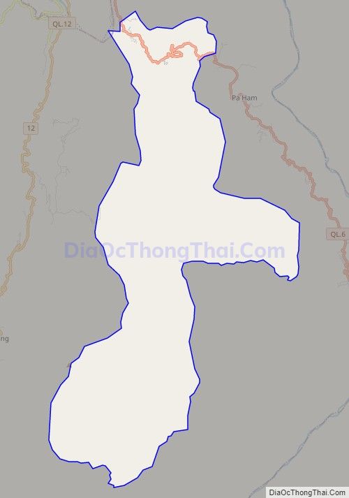 Bản đồ giao thông xã Hừa Ngài, huyện Mường Chà
