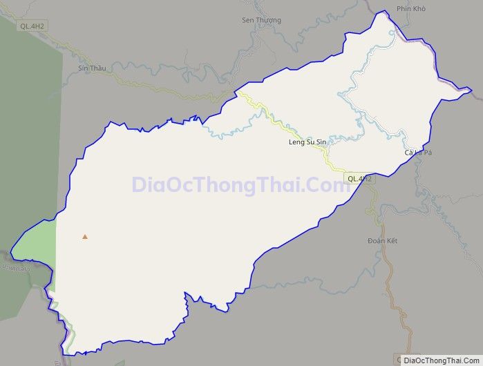 Bản đồ giao thông xã Leng Su Sìn, huyện Mường Nhé
