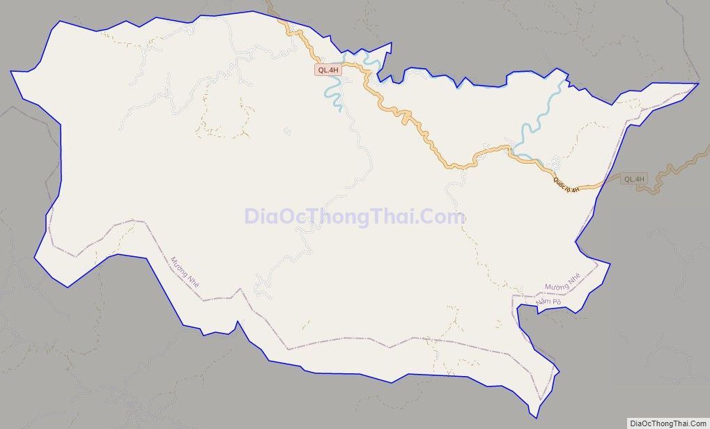 Bản đồ giao thông xã Quảng Lâm, huyện Mường Nhé