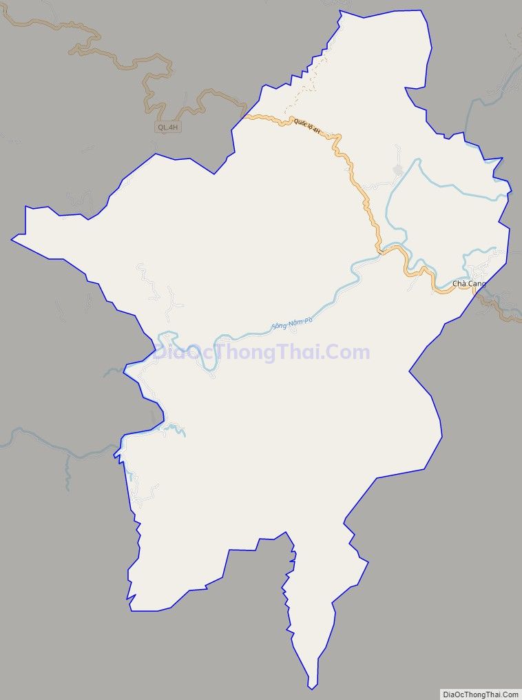 Bản đồ giao thông xã Chà Cang, huyện Nậm Pồ