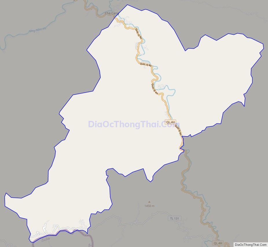 Bản đồ giao thông xã Chà Nưa, huyện Nậm Pồ