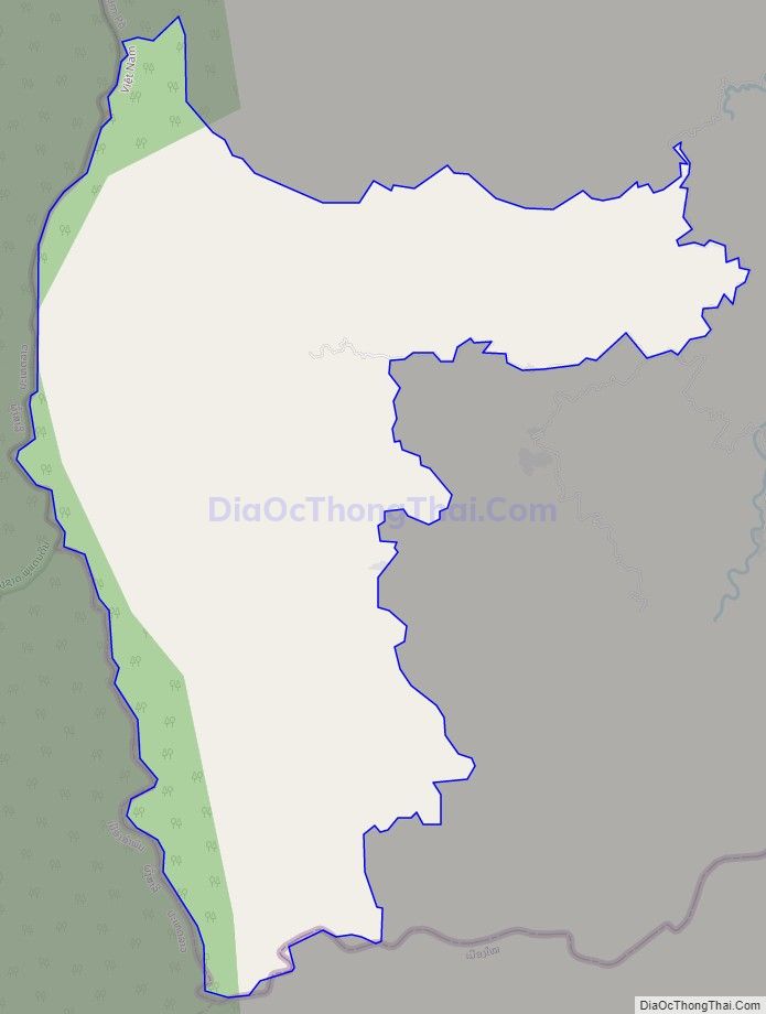 Bản đồ giao thông xã Nà Bủng, huyện Nậm Pồ