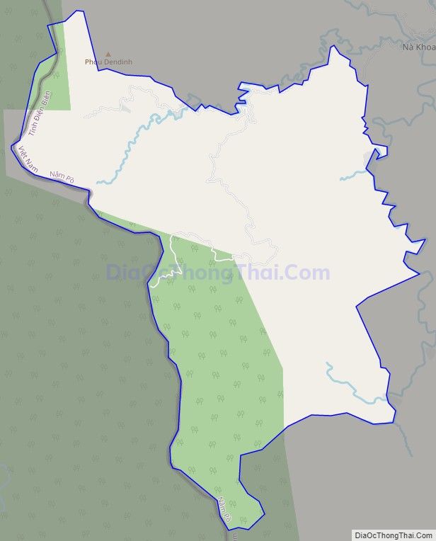 Bản đồ giao thông xã Nậm Nhừ, huyện Nậm Pồ