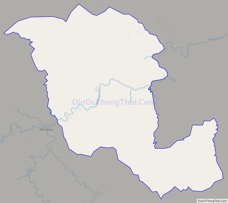 Bản đồ giao thông xã Nậm Tin, huyện Nậm Pồ