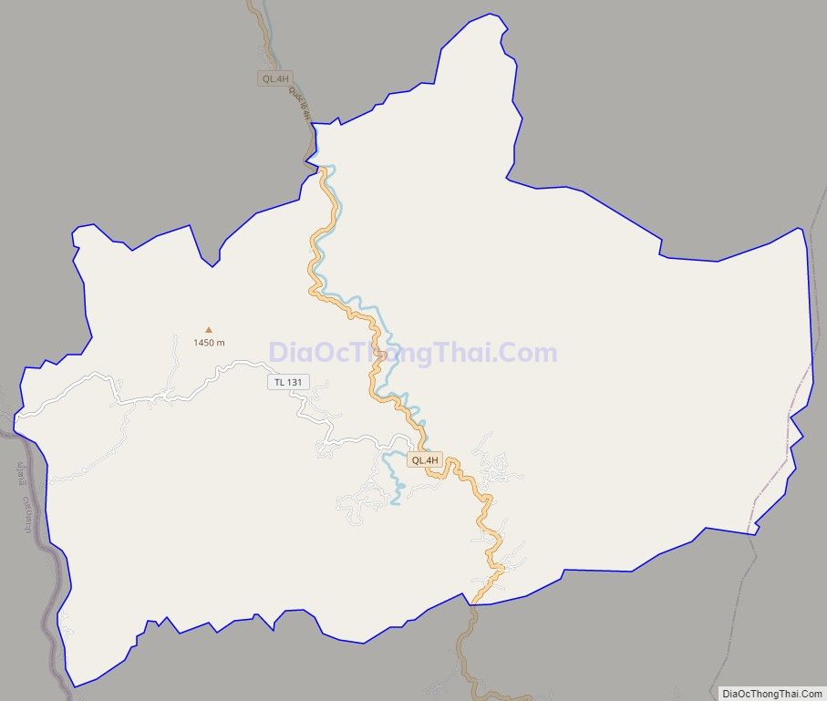Bản đồ giao thông xã Phìn Hồ, huyện Nậm Pồ