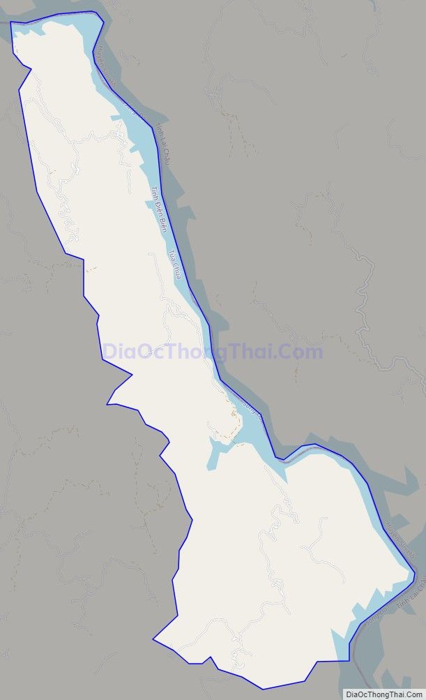 Bản đồ giao thông xã Huổi Só, huyện Tủa Chùa