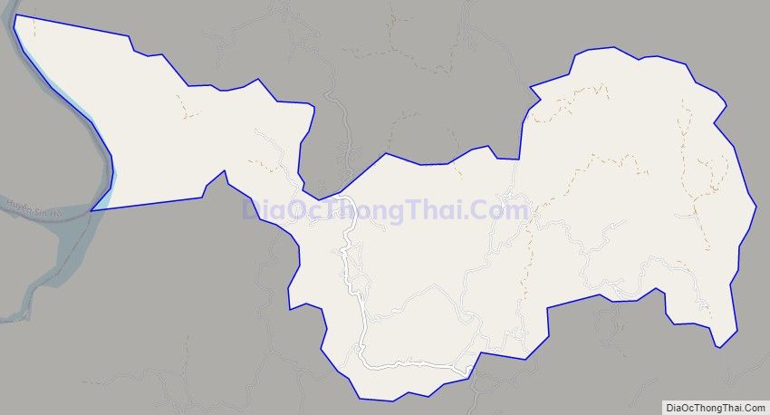Bản đồ giao thông xã Tả Sìn Thàng, huyện Tủa Chùa