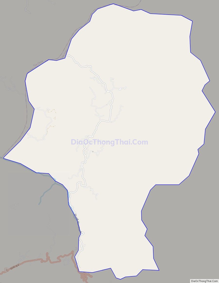 Bản đồ giao thông xã Nà Tòng, huyện Tuần Giáo