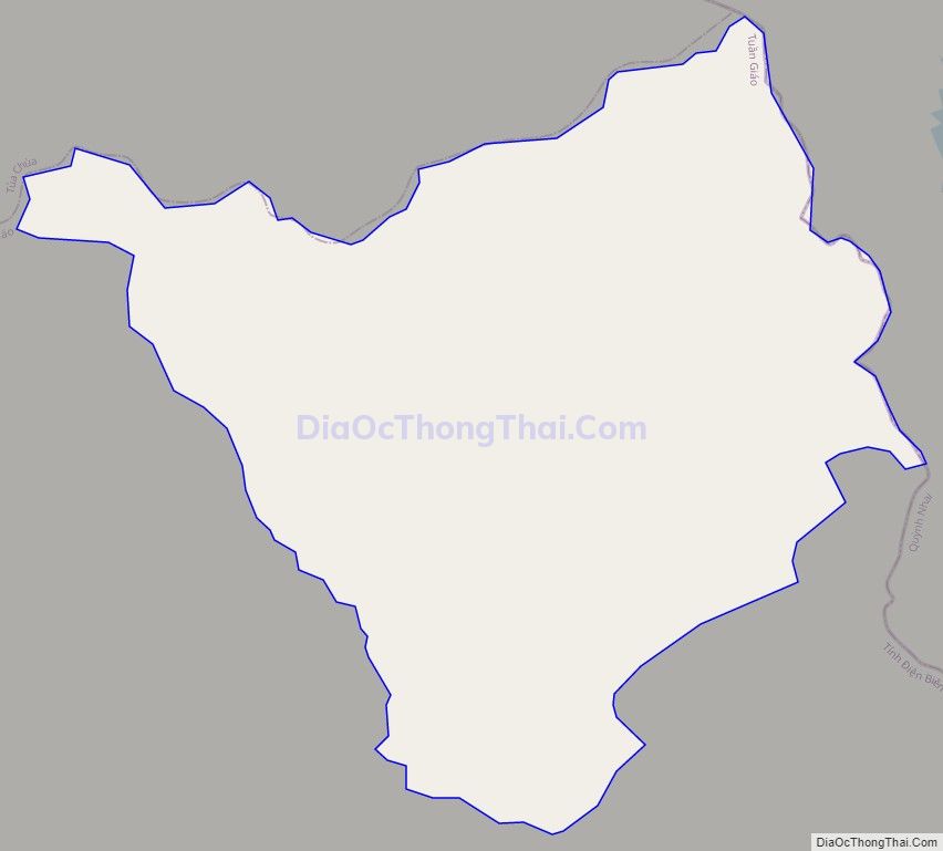 Bản đồ giao thông xã Phình Sáng, huyện Tuần Giáo