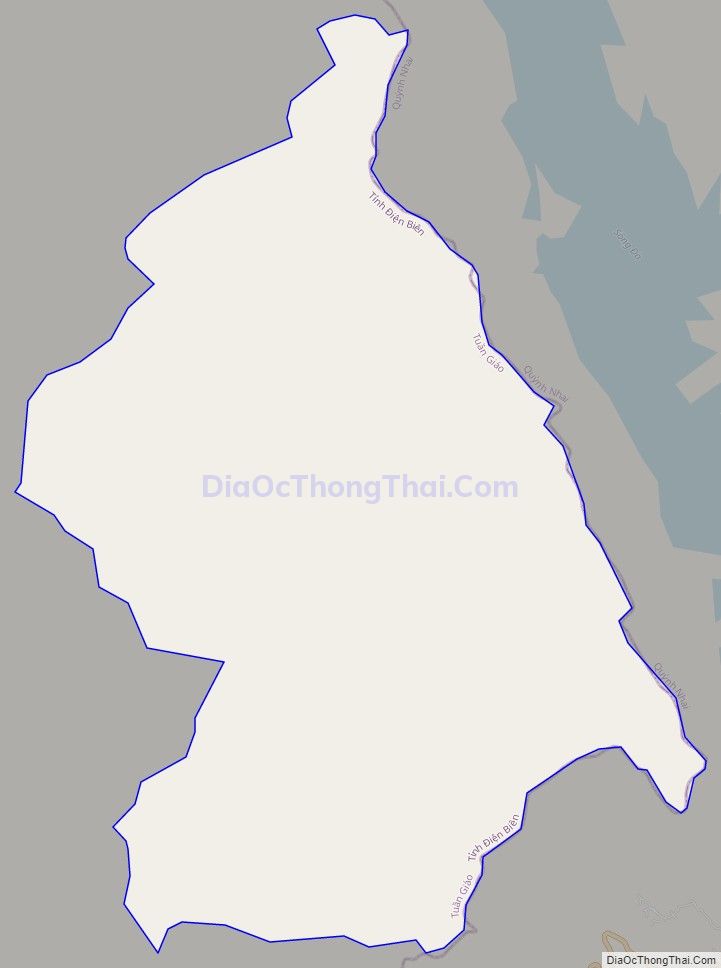 Bản đồ giao thông xã Ta Ma, huyện Tuần Giáo