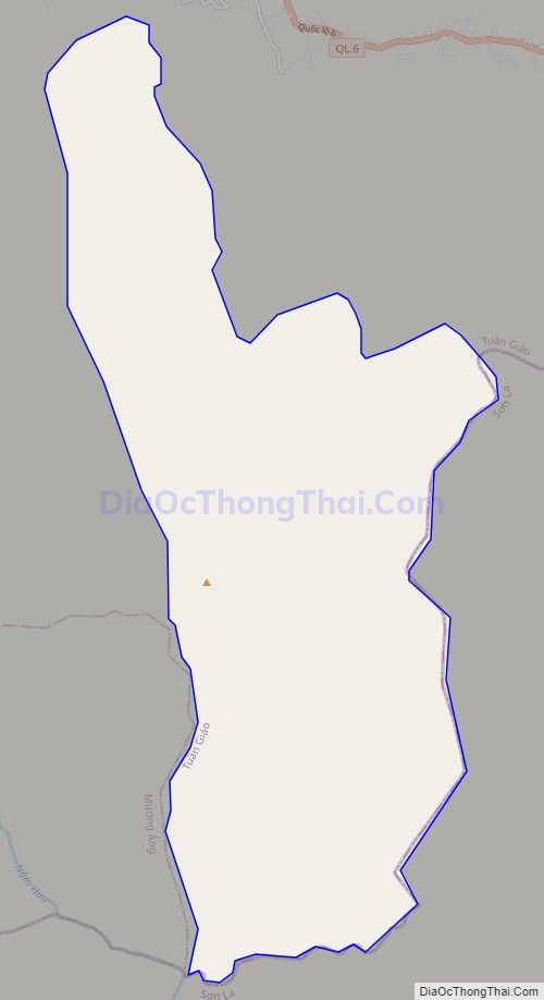 Bản đồ giao thông xã Tênh Phông, huyện Tuần Giáo