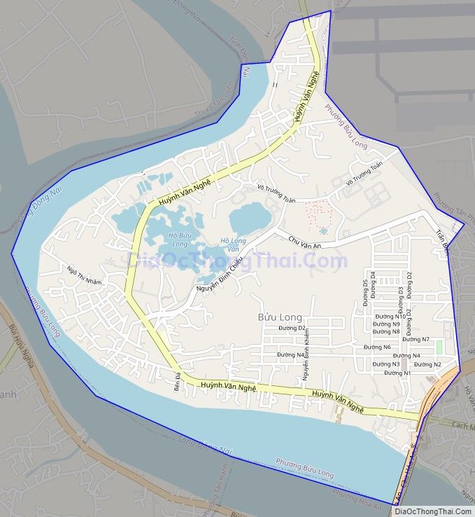 Bản đồ giao thông phường Bửu Long, thành phố Biên Hòa