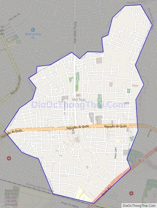 Bản đồ giao thông phường Hố Nai, thành phố Biên Hòa
