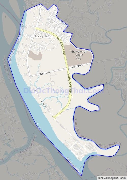 Bản đồ giao thông xã Long Hưng, thành phố Biên Hòa