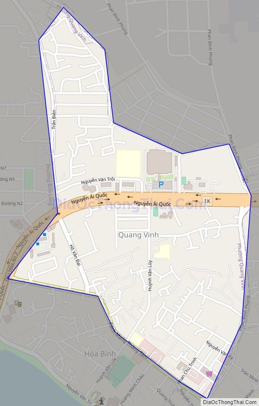 Bản đồ giao thông phường Quang Vinh, thành phố Biên Hòa