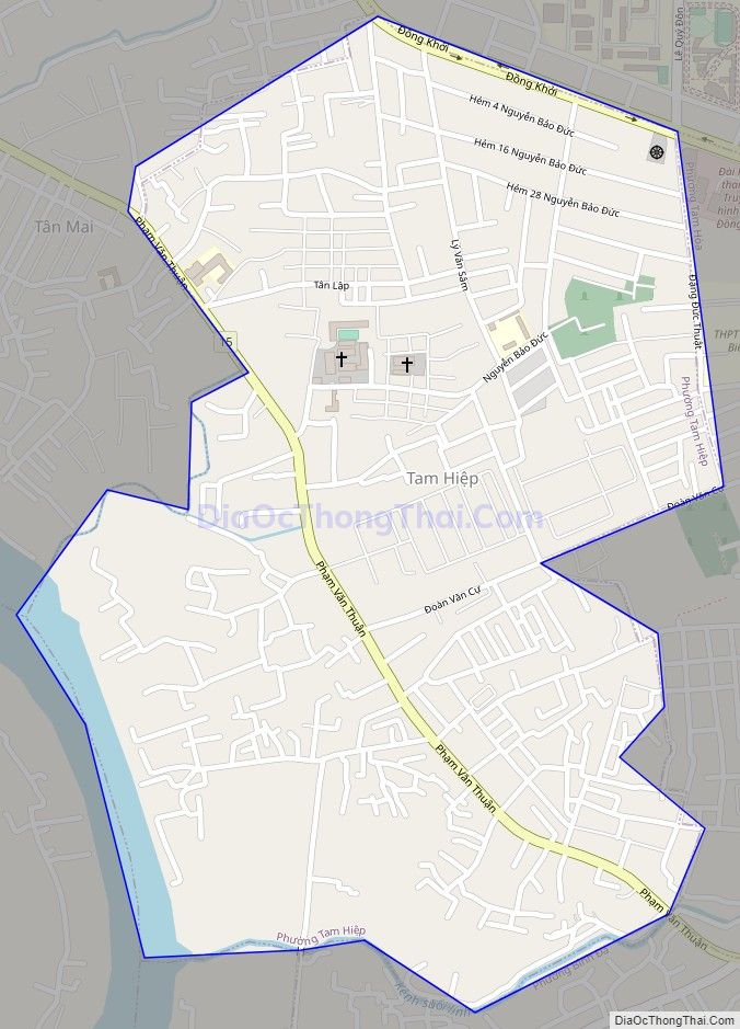 Bản đồ giao thông phường Tam Hiệp, thành phố Biên Hòa