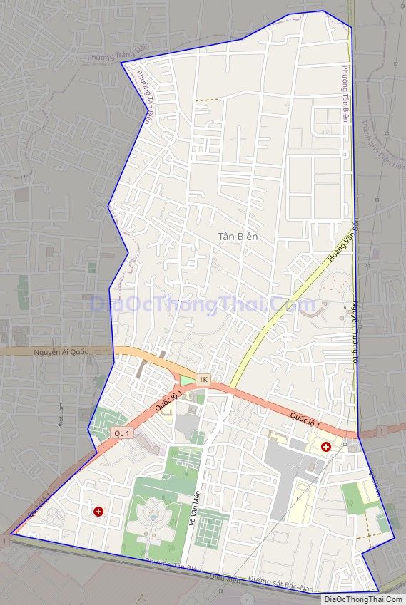 Bản đồ giao thông phường Tân Biên, thành phố Biên Hòa