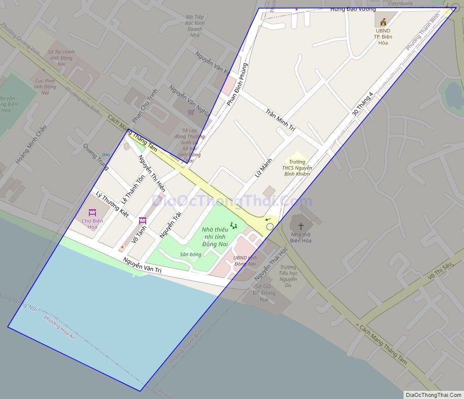 Bản đồ giao thông phường Thanh Bình, thành phố Biên Hòa