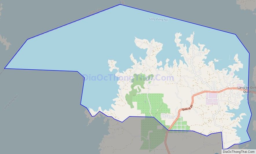 Bản đồ giao thông xã La Ngà, huyện Định Quán