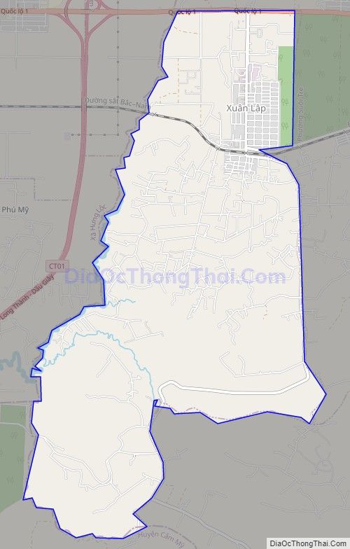 Bản đồ giao thông phường Xuân Lập, thành phố Long Khánh