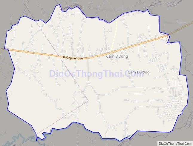 Bản đồ giao thông xã Cẩm Đường, huyện Long Thành