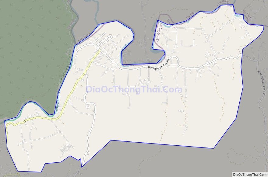 Bản đồ giao thông xã Nam Cát Tiên, huyện Tân Phú